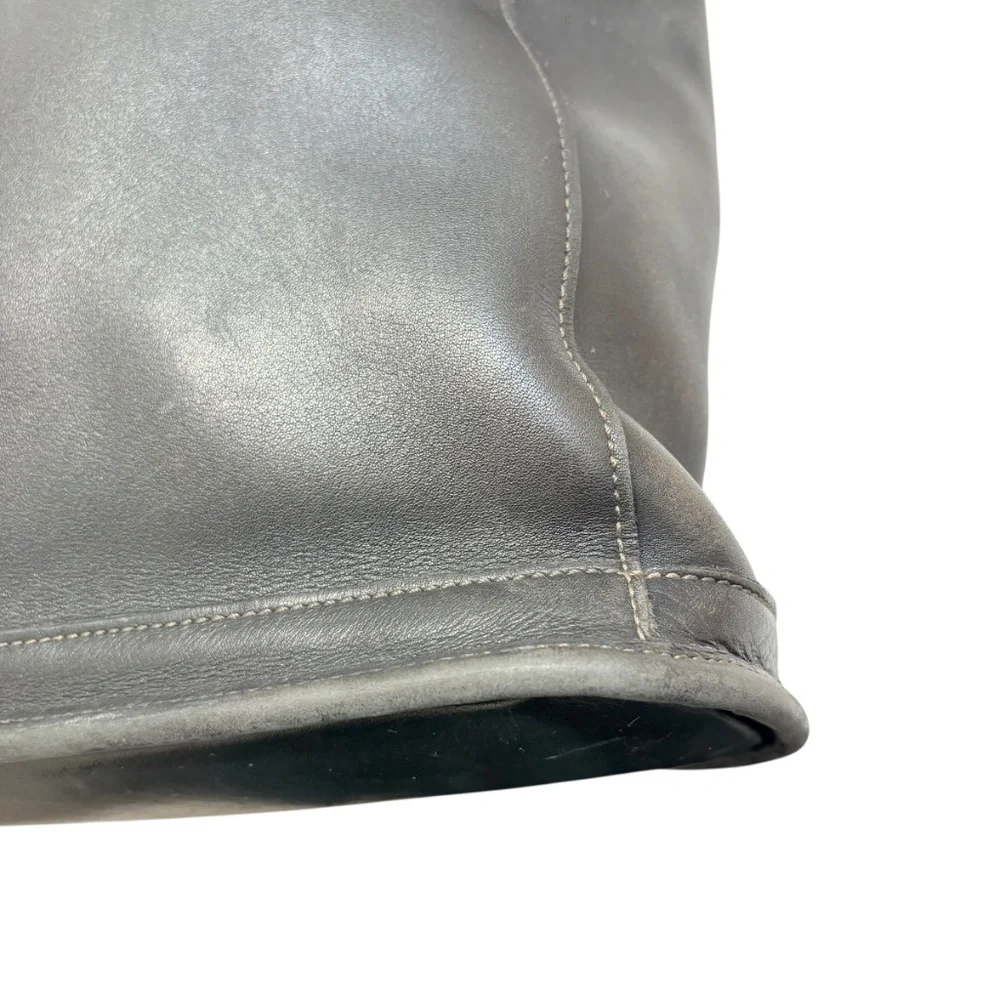 Coach 9306 vintage black leather bleaker tote bag - Picture 6 of 14